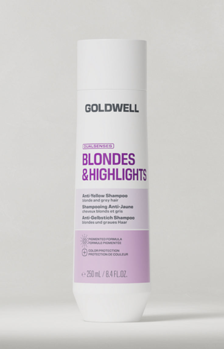 DUALSENSES BLONDE & HIGHLIGHTS ANTI-YELLOW SHAMPOO 250ML