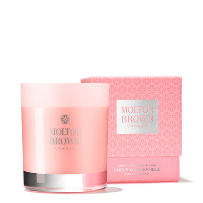 Molton Brown Delicious Rhubarb & Rose Single Wick Candle 180g